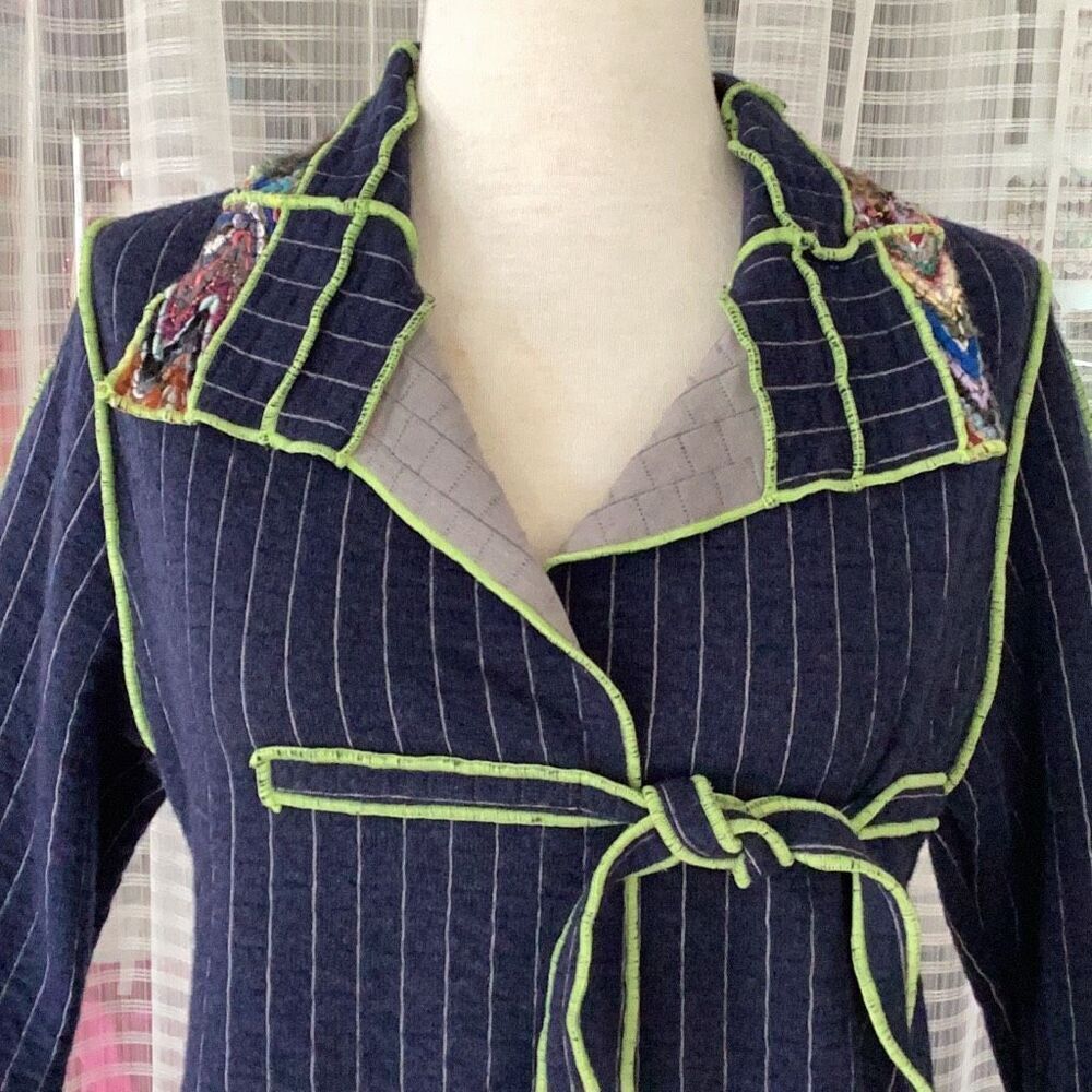 Anya SF Artisan Cardigan Jacket Women’s S/M Boho Funky Vintage - Picture 5 of 8
